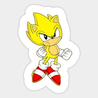 cute yellow hedgehog Sticker